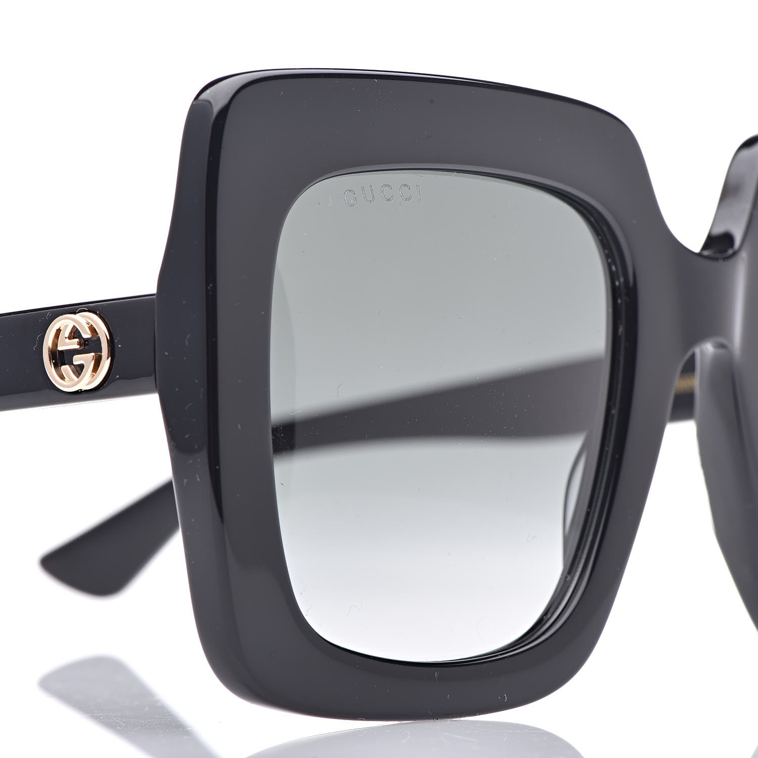 Gucci Acetate Oversize Sunglasses GG0328S Black 9 of 10