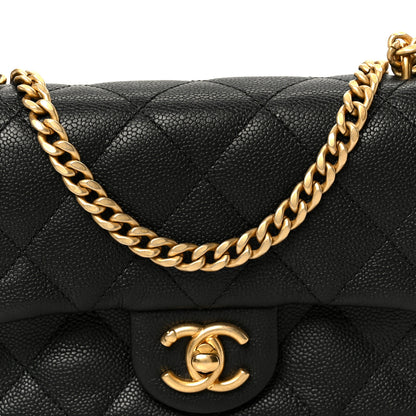 Chanel Caviar Quilted Mini Sweetheart Rectangular Flap Black 9 of 12
