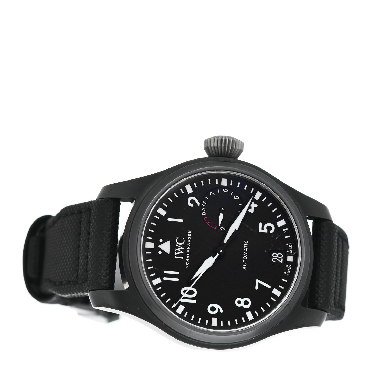 Ceramic Nylon 46mm Top Gun Edition Big Pilot Automatic Watch Black IW502001
