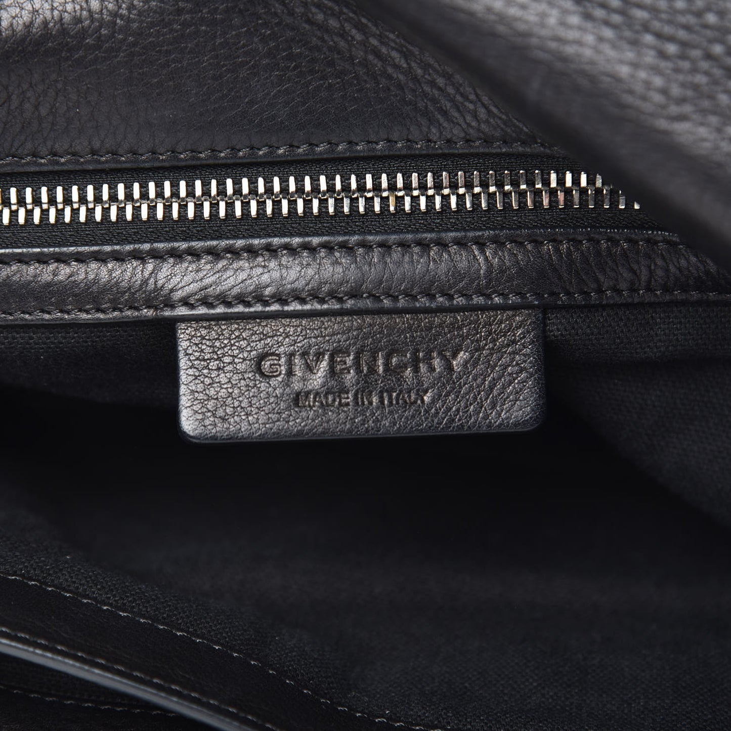 Waxy Grained Calfskin Medium Pandora Pure Flap Bag Black