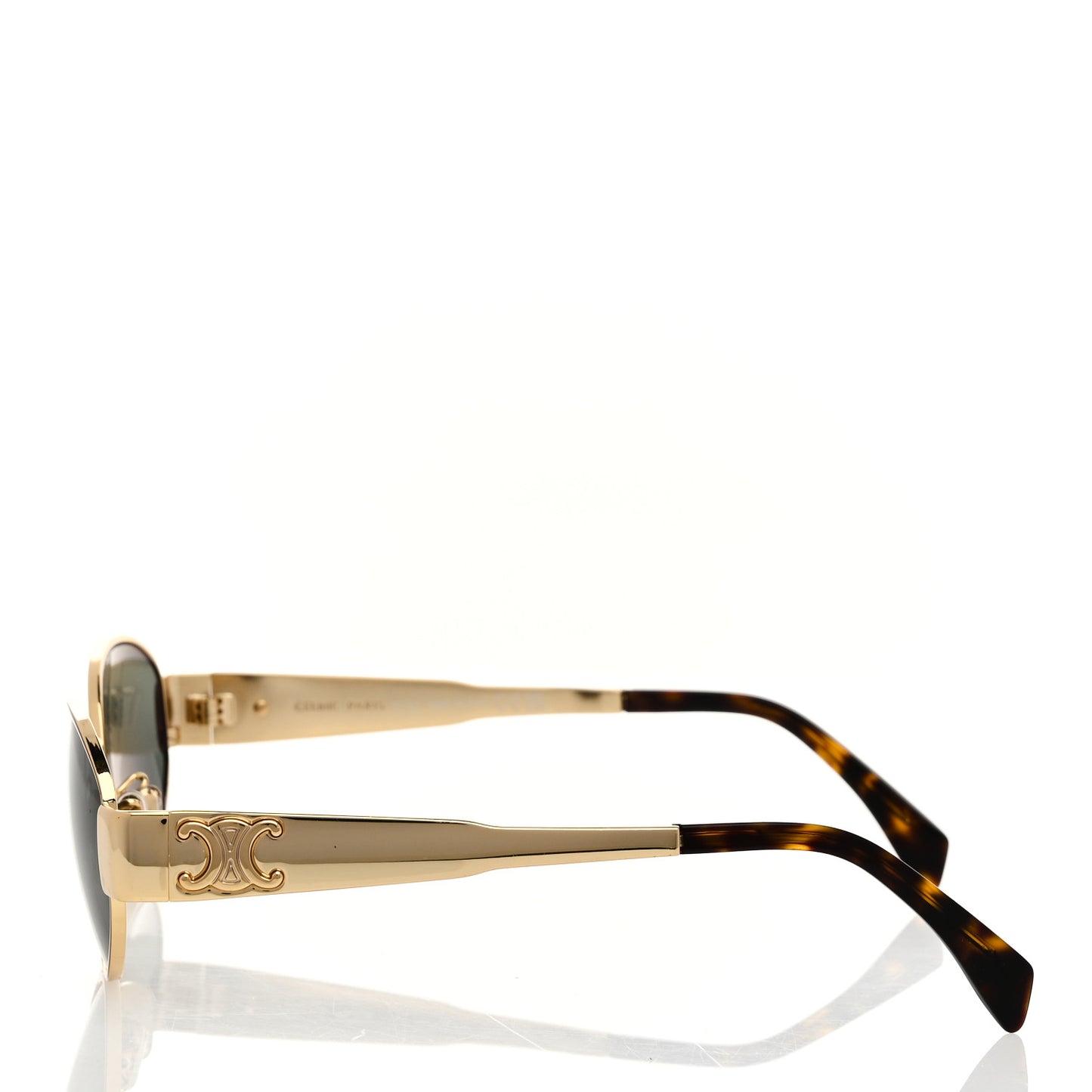 Metal Triomphe 01 Sunglasses CL40235U Gold Green