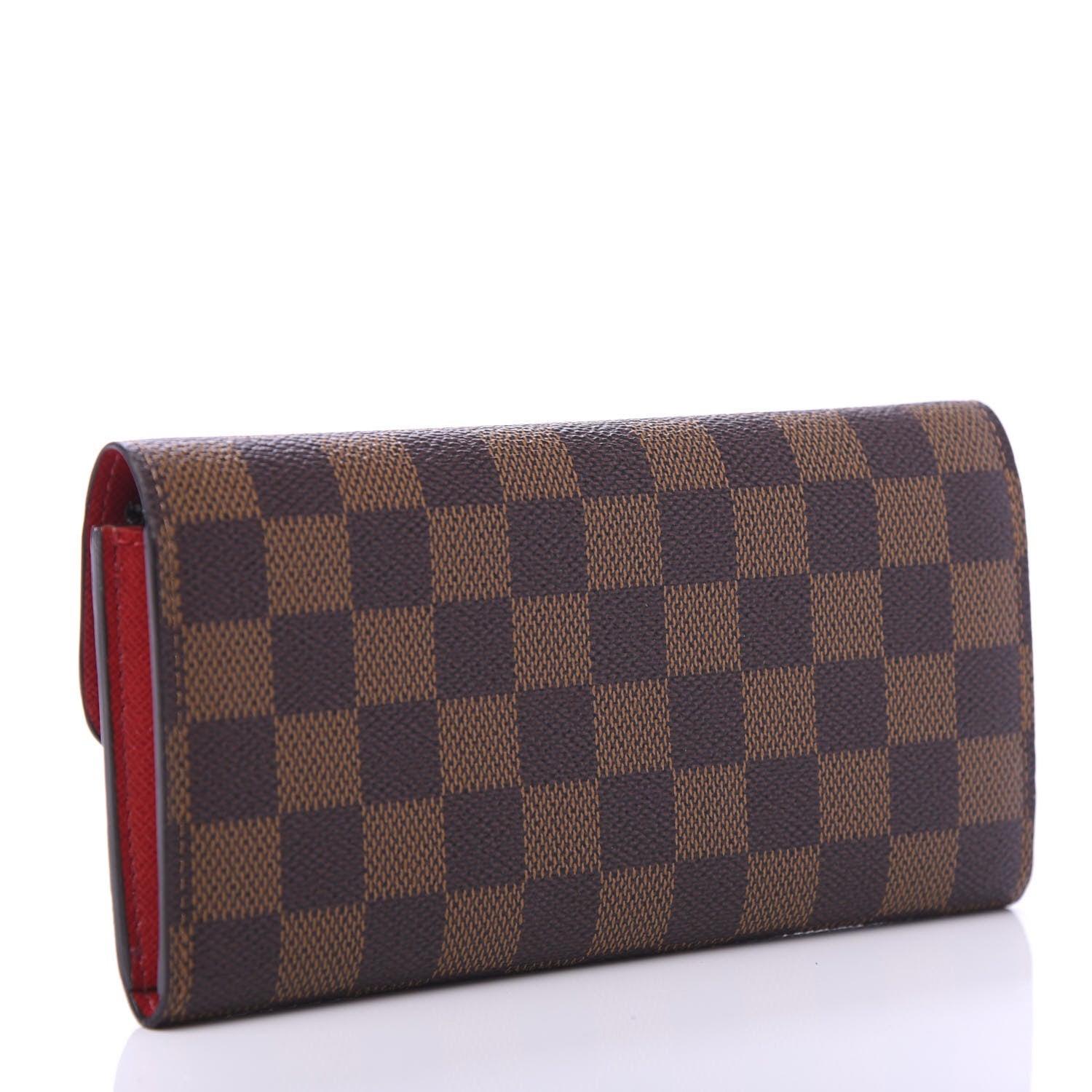 Louis Vuitton Damier Ebene Emilie Wallet Red 3 of 11