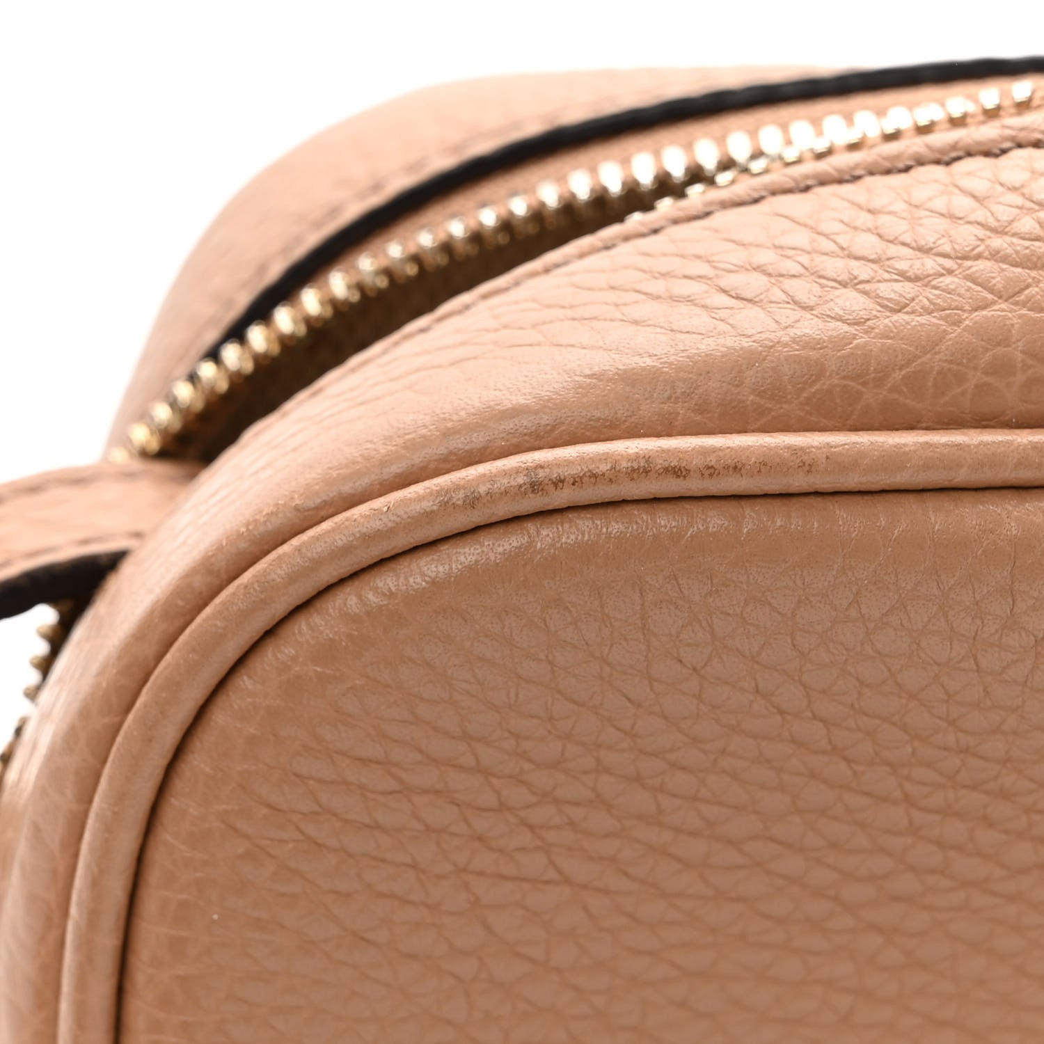Gucci Pebbled Calfskin Small Soho Disco Bag Camelia 12 of 12
