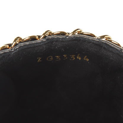 Chanel Lambskin Grosgrain Quilted CC Chain Espadrille Mules 39 Black 9 of 10