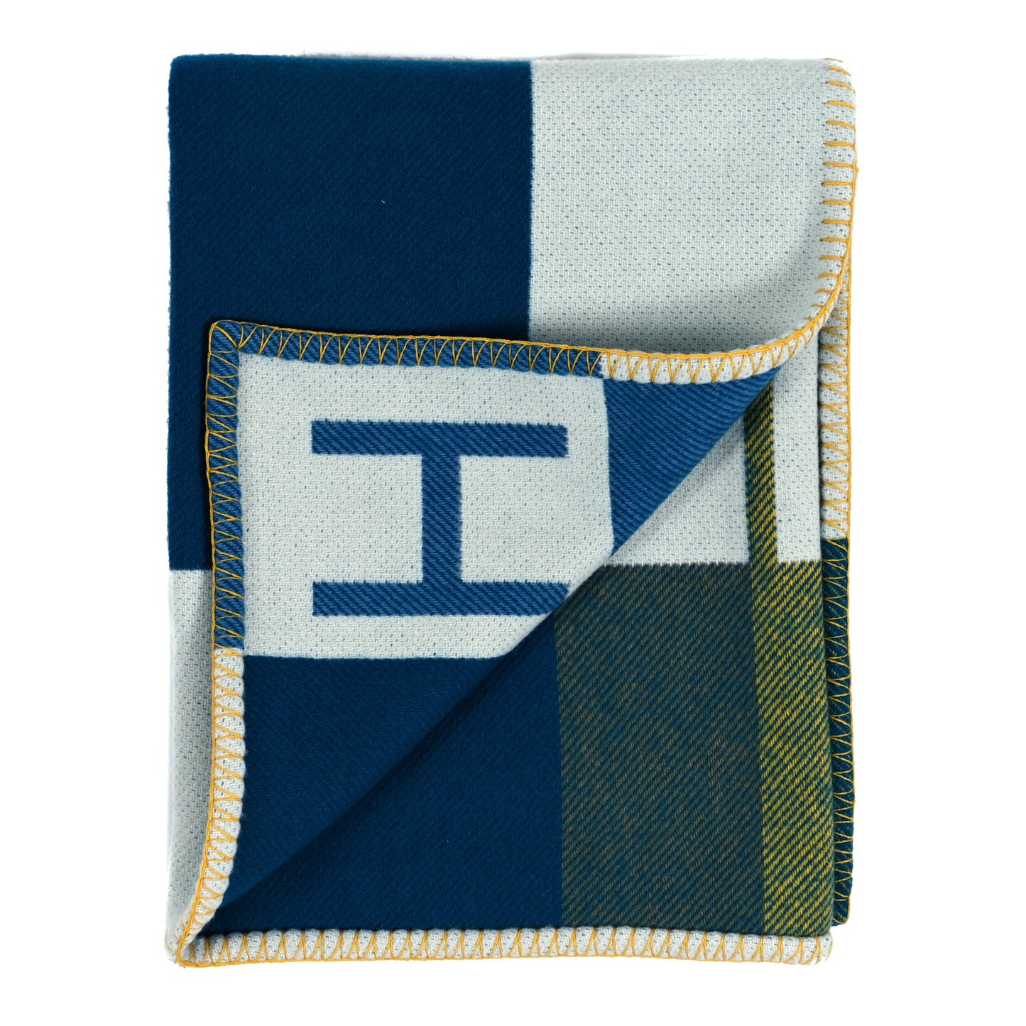 Wool Cashmere Avalon Vibration Blanket Outremer