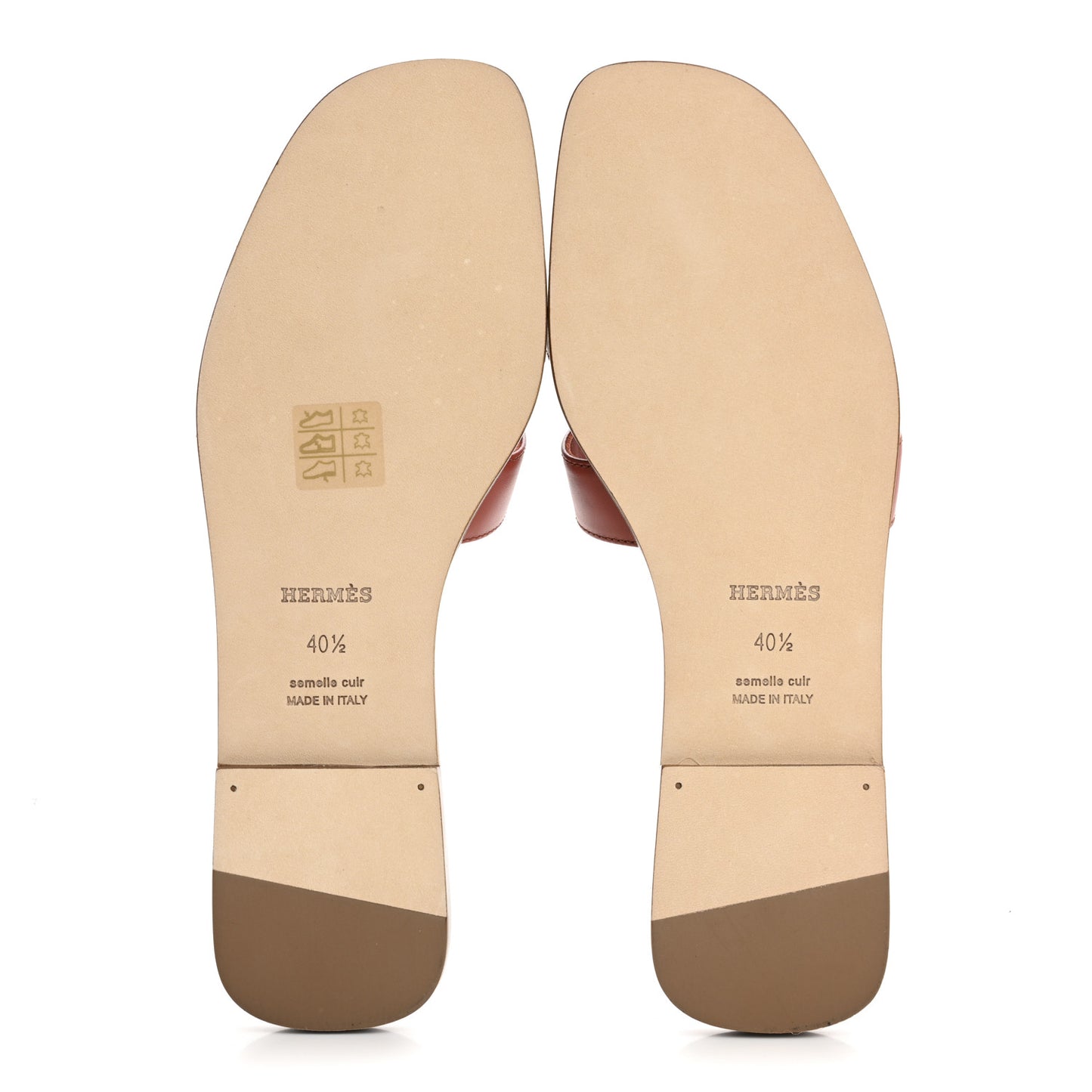 Box Calfskin Oran Sandals 39 Rouge Tomette