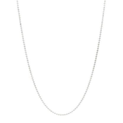Tiffany Sterling Silver Bead Chain Necklace 30" 1 of 5