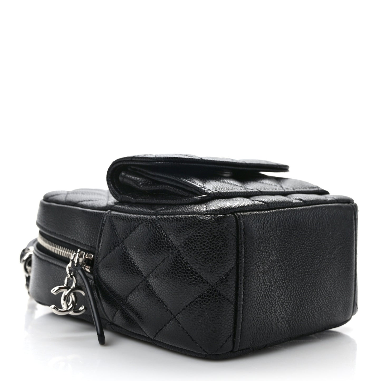 Caviar Quilted CC Mini Classic Backpack Black