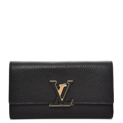 Louis Vuitton Taurillon Capucines Wallet Black 1 of 7