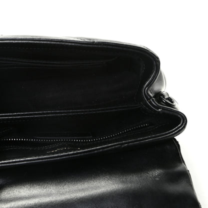 Saint Laurent Calfskin Y Quilted Monogram Toy Loulou Crossbody Bag Black 7 of 10