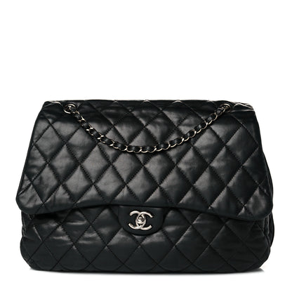 Chanel Lambskin Quilted Chanel 3 Maxi Flap Bag Black 1 of 14