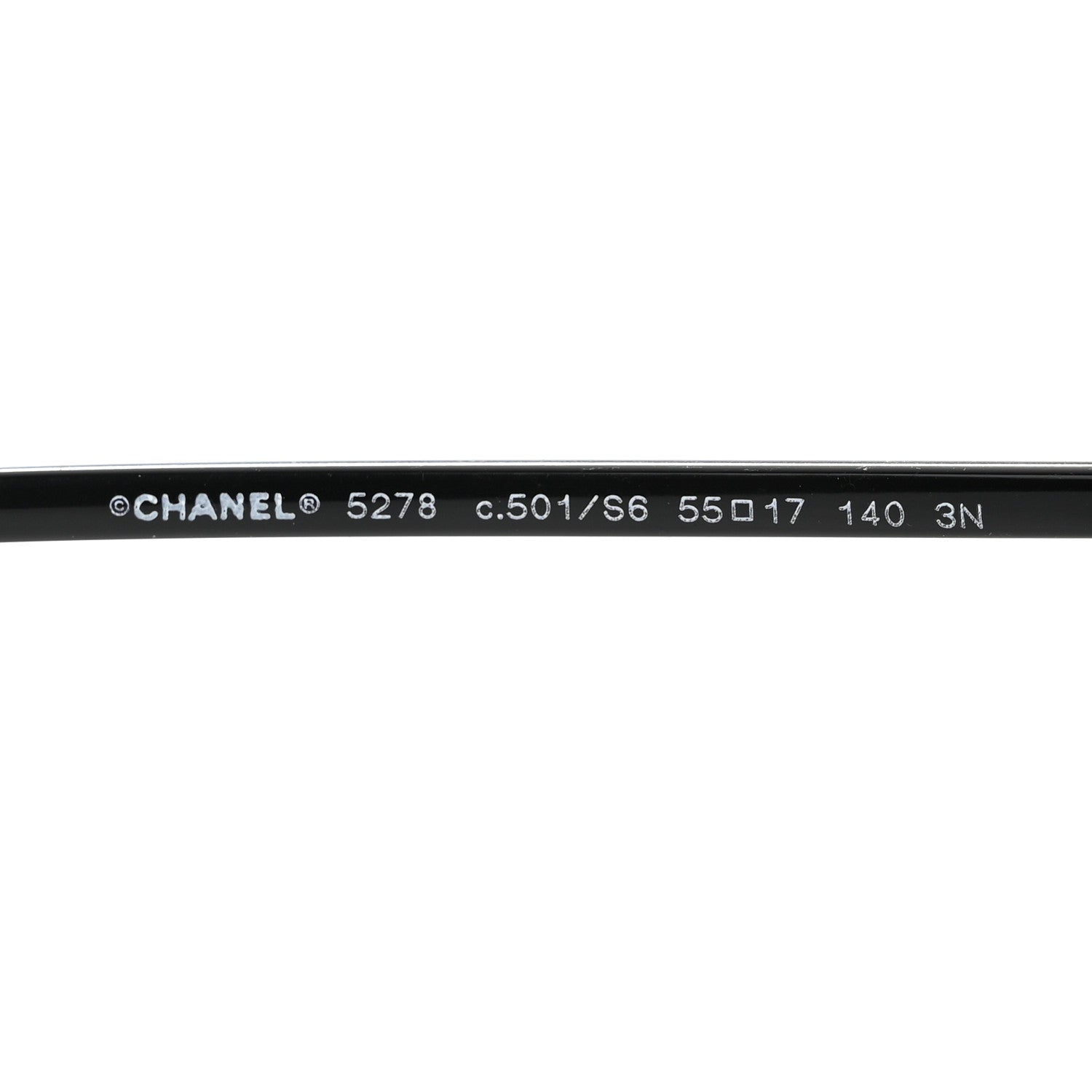 Chanel Acetate Round Sunglasses 5278 Black 5 of 8