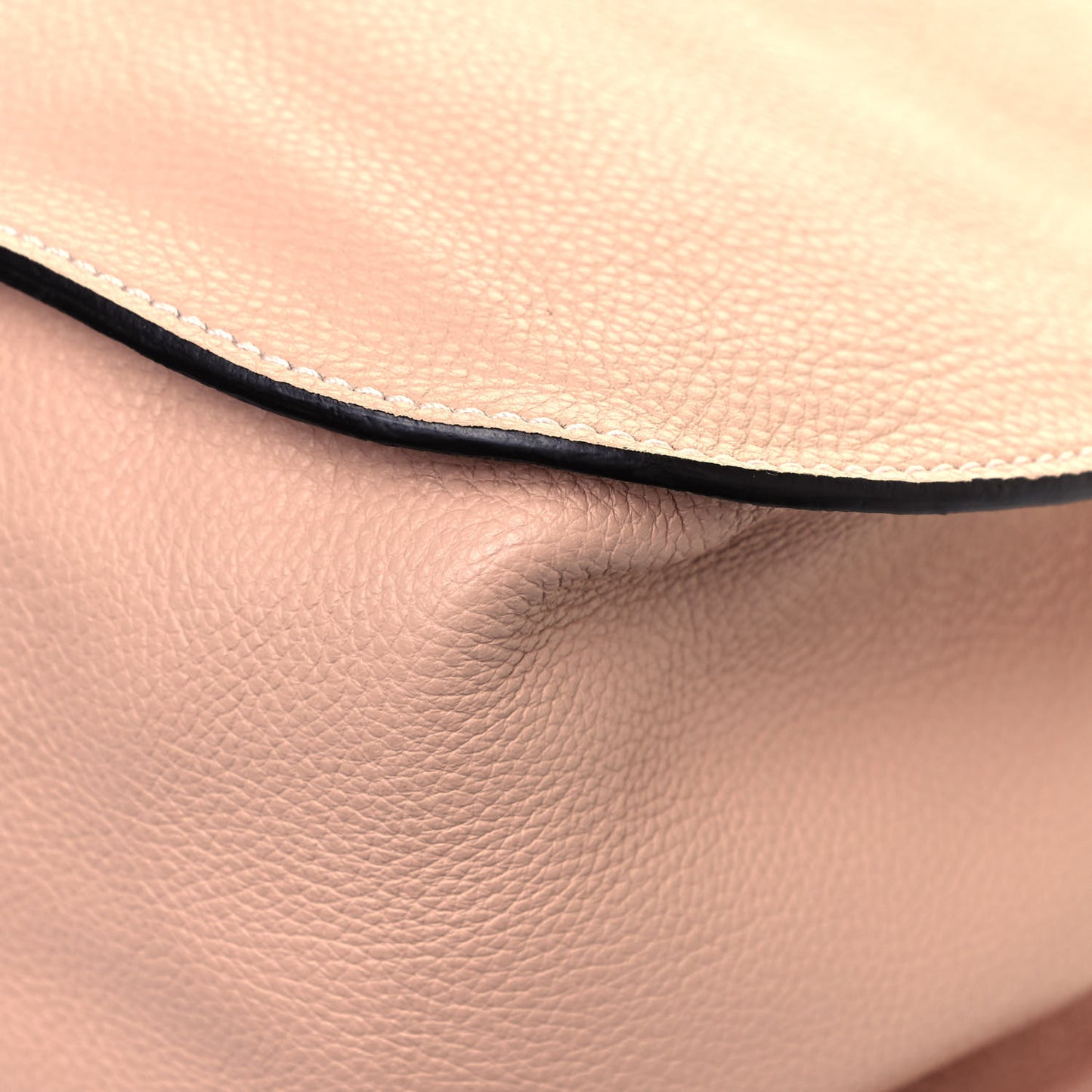 Calfskin Large Marcie Satchel Blush Nude