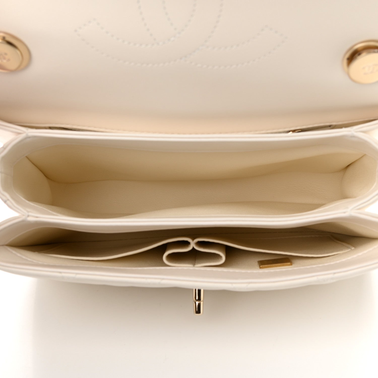 Chanel Lambskin Quilted Small Trendy CC Dual Handle Flap Bag White 5 of 11