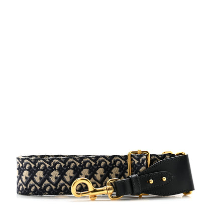 Christian Dior Oblique Adjustable Shoulder Strap Blue 1 of 6