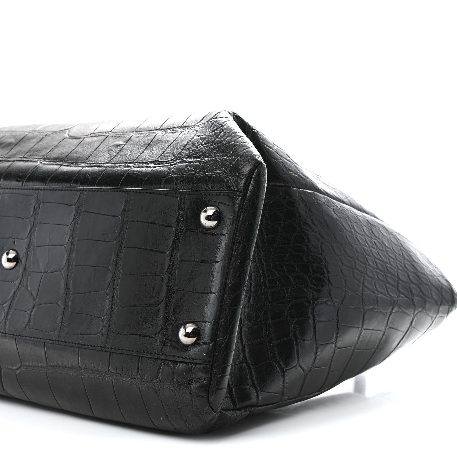 Chanel Alligator Executive Cerf Shopper Tote Black 1845465