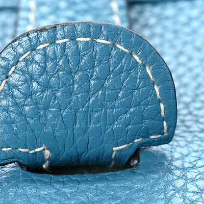 Hermes Taurillon Clemence Evelyne III GM Blue Jean 6 of 12