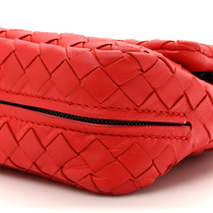 Bottega Veneta Nappa Intrecciato Small Chain Crossbody Red 10 of 11