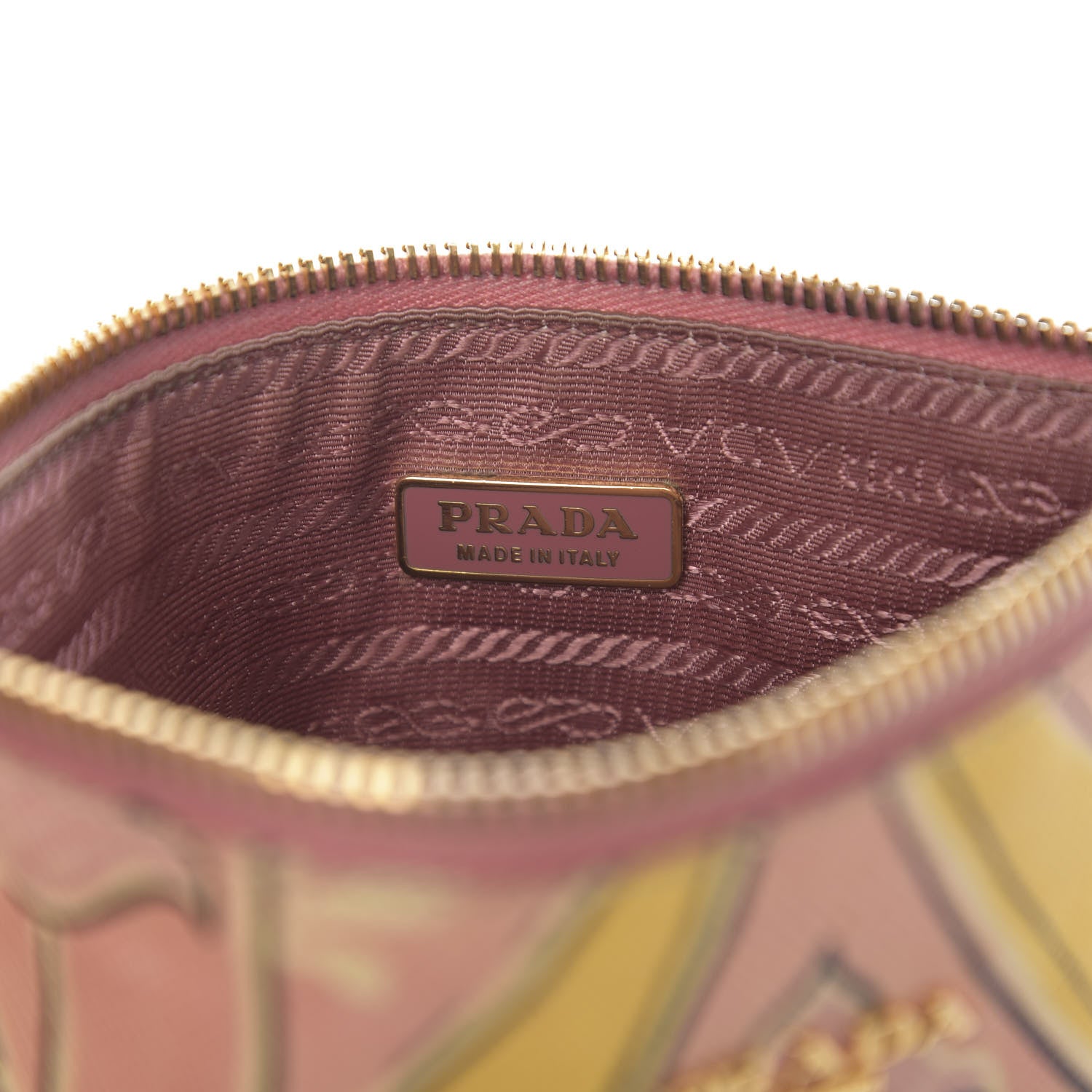Prada Saffiano Floral Print Wristlet 5 of 5
