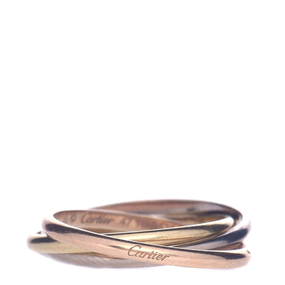 Cartier 18K Pink Yellow White Gold Extra Small Les Must De Cartier Trinity Ring 47 1 of 4