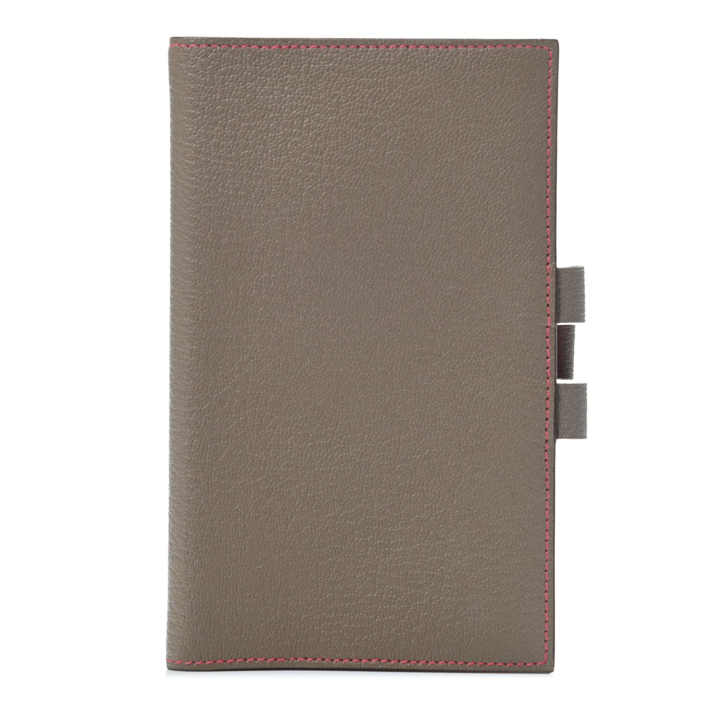 Chevre Mysore Vision II Agenda Cover Etoupe Fuchsia