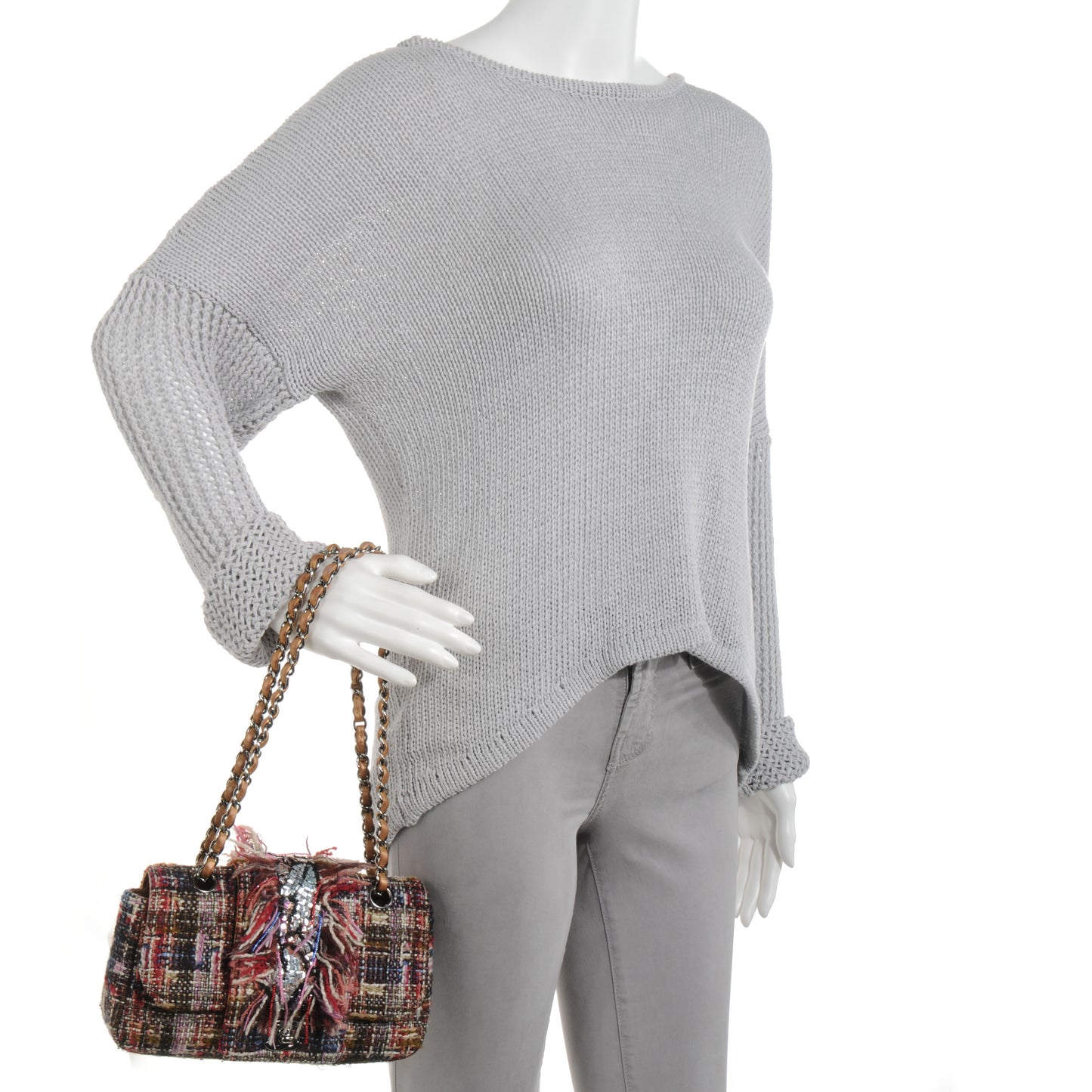 Tweed Swarovski Crystal Small Flap