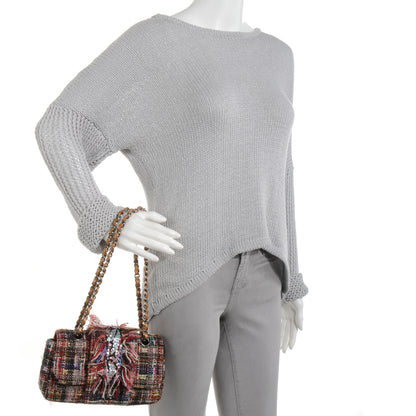 Chanel Tweed Swarovski Crystal Small Flap 2 of 8