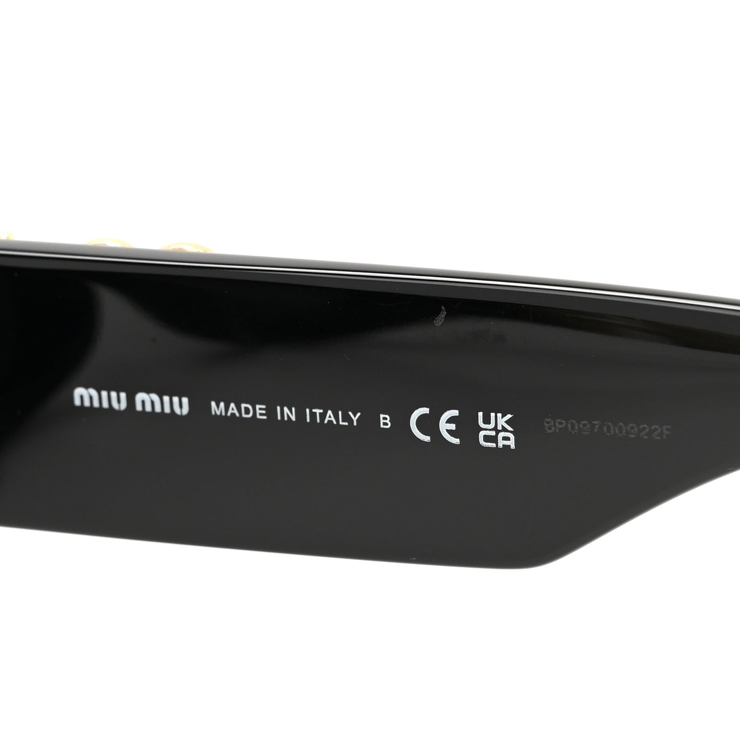 Acetate Oval Glimpse Sunglasses SMU11W Black