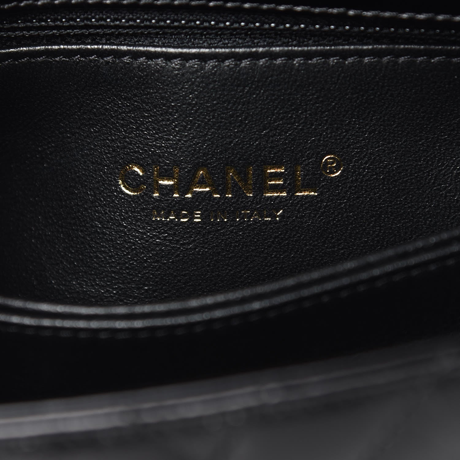 Chanel Calfskin Lizard Chevron Quilted Mini Coco Handle Flap Black 6 of 10