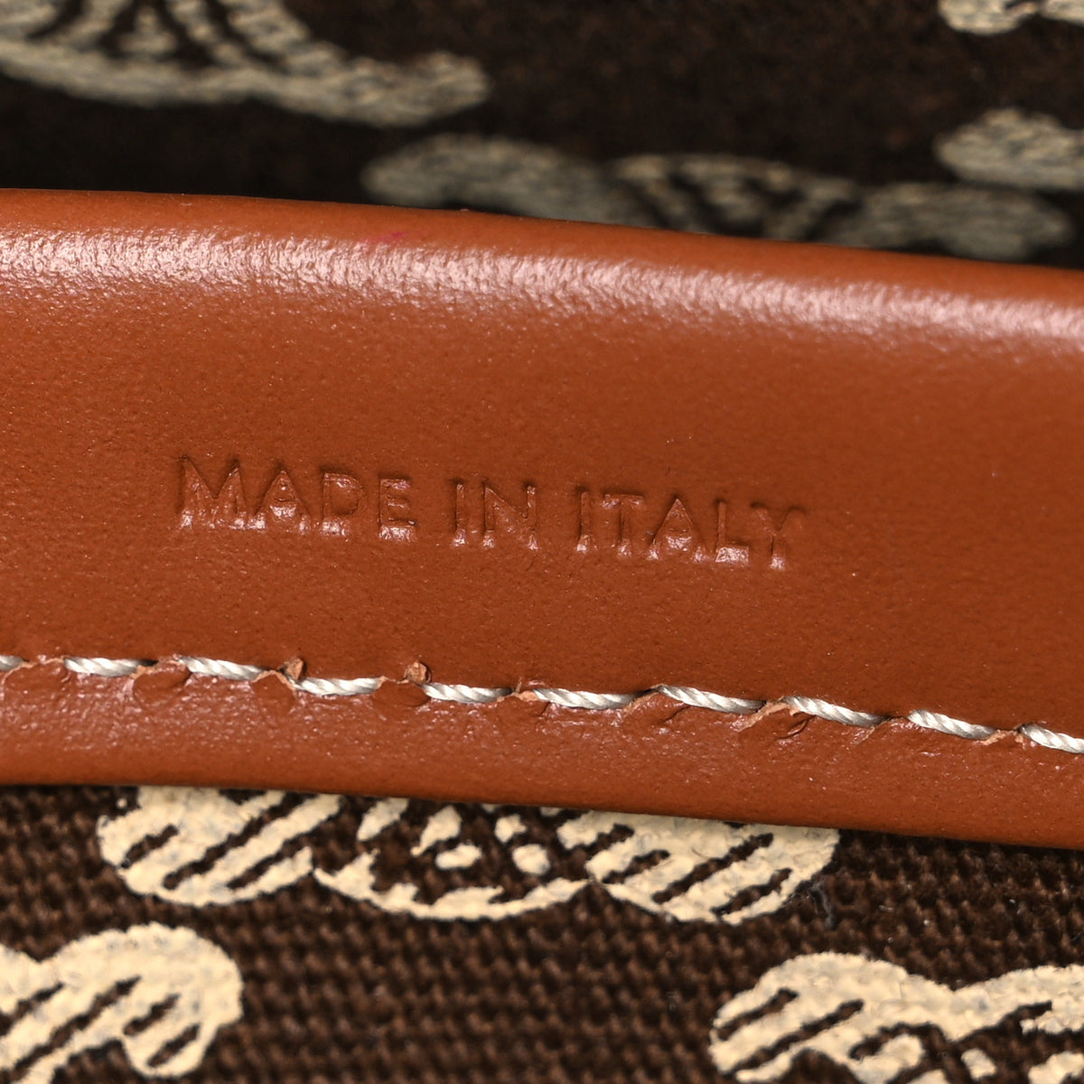 Celine Canvas Calfskin Triomphe Print Large Cabas Thais Brown 7 of 11