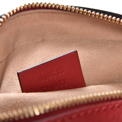 Gucci GG Supreme Monogram Blooms Mini Chain Shoulder Bag Beige Blue Navy Hibiscus Red 7 of 7