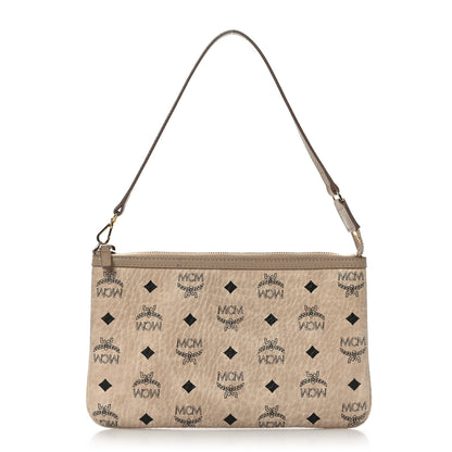 MCM Visetos Medium Pouch Beige 1 of 7