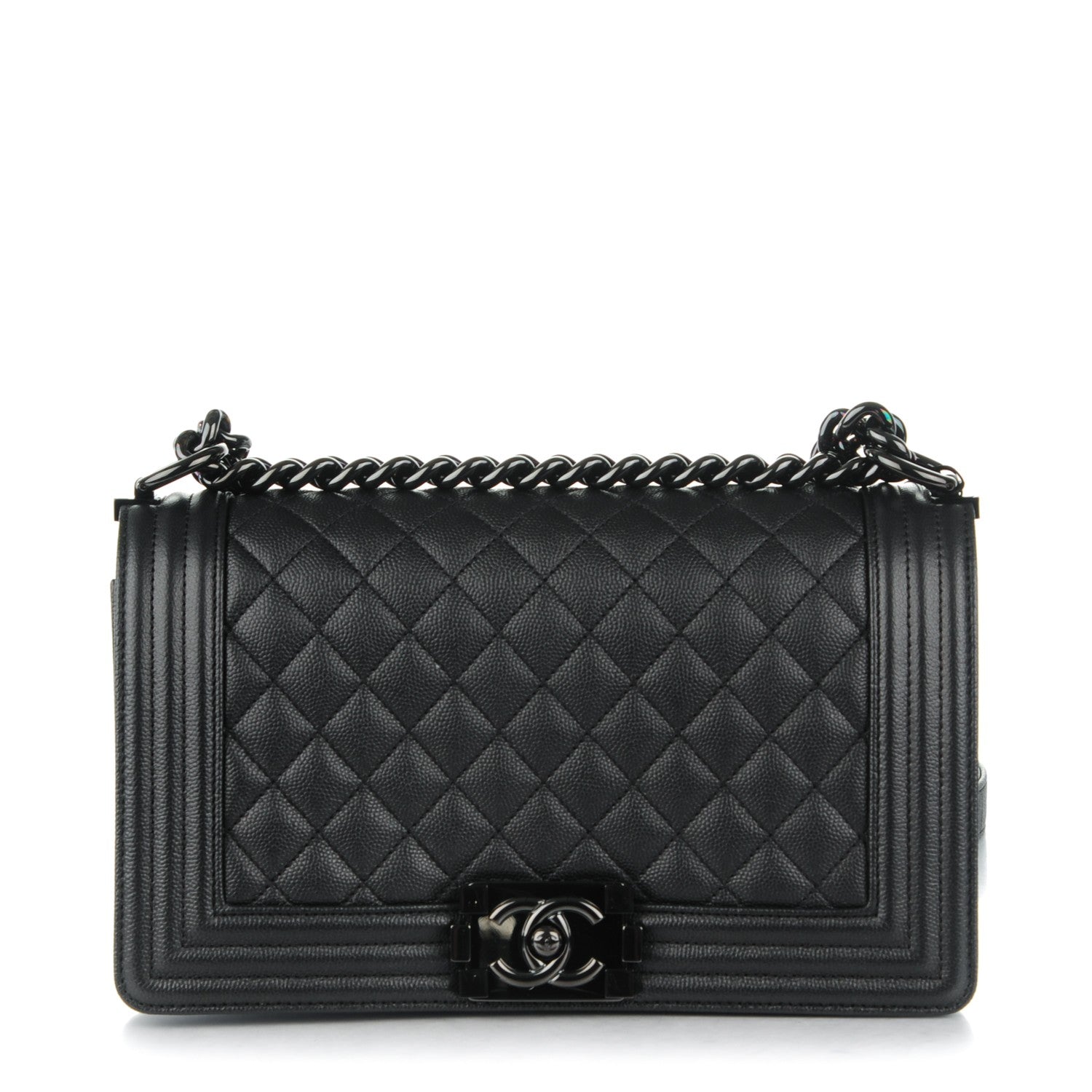 Chanel Caviar Quilted Medium Boy Flap So Black 1 of 8
