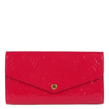 Louis Vuitton Vernis Sarah Wallet NM Rose Indien 1 of 7