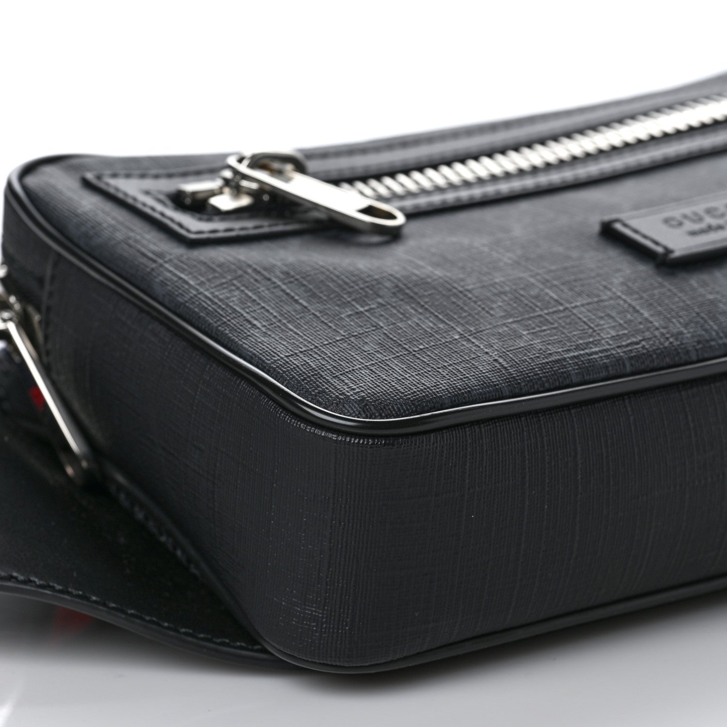 Gucci Soft GG Supreme Monogram Web Belt Bag Black Grey 7 of 8