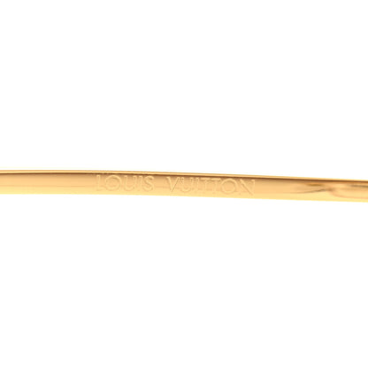 Louis Vuitton Grease Mask Sunglasses Z1469U Gold 5 of 7