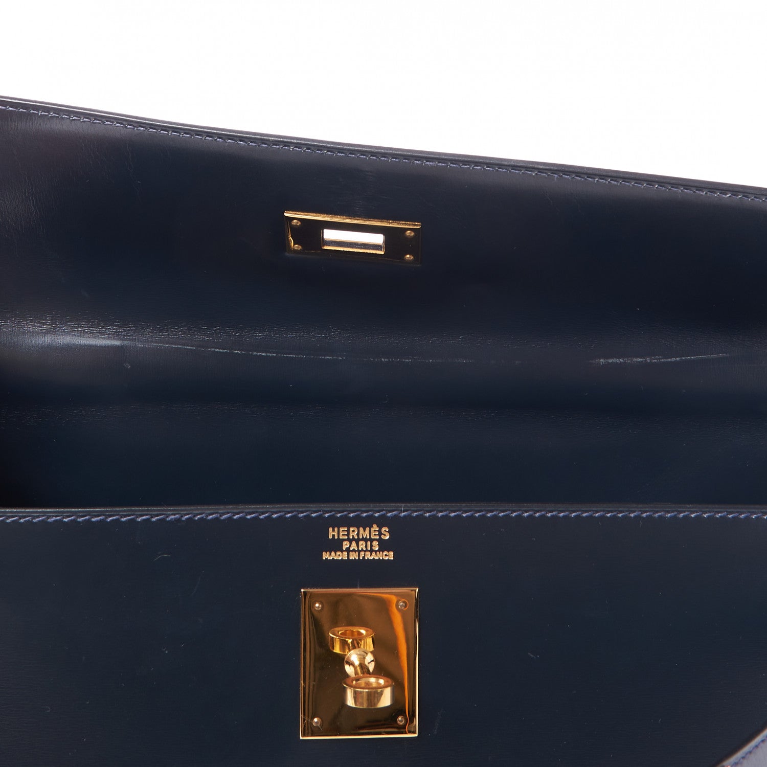 Hermes Box Kelly Sellier 32 Indigo 14 of 33
