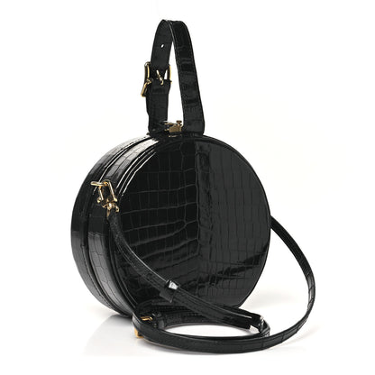 Louis Vuitton Crocodile Petite Boite Chapeau Black 3 of 9