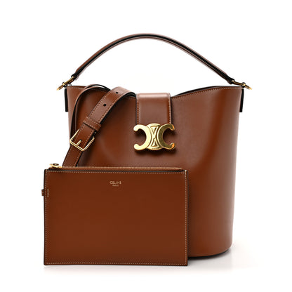 Celine Smooth Calfskin Triomphe Louise Bag Tan 3 of 12
