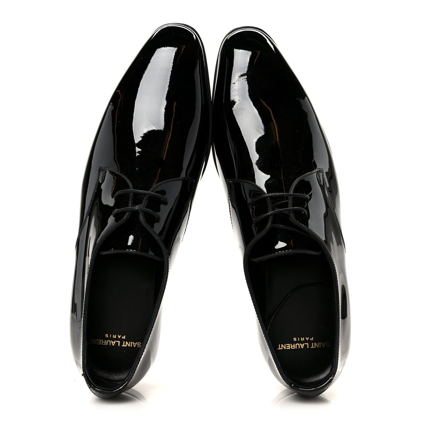 Patent Baltimora Lace Up Derby Shoes 39.5 Black