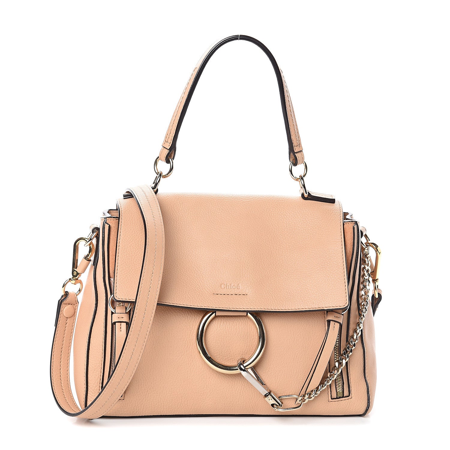 Chloe Calfskin Small Faye Day Shoulder Bag Blush Nude 1 of 8