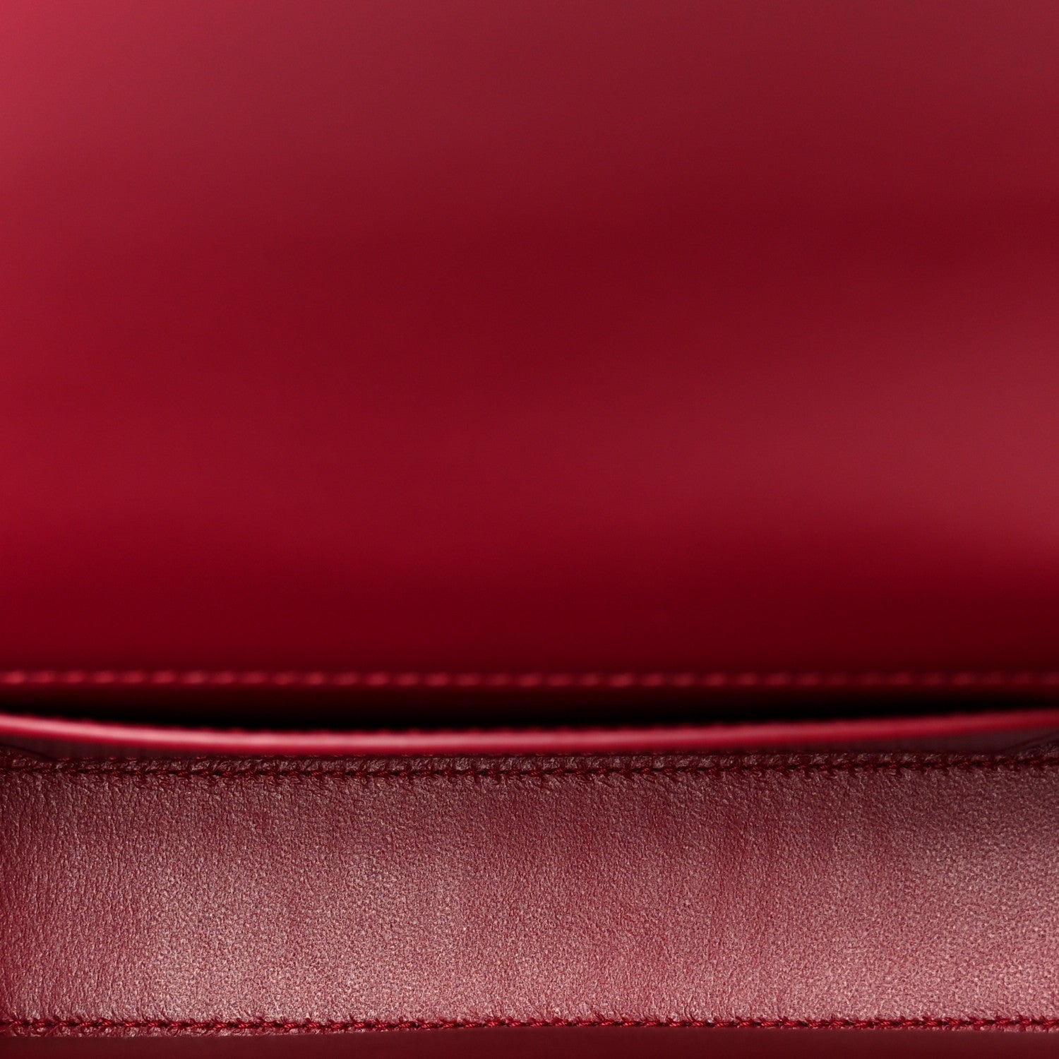 Saint Laurent Box Calfskin Mini Voltaire Shoulder Bag Burgundy