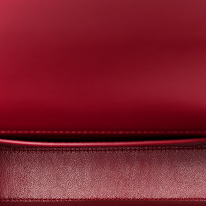 Saint Laurent Box Calfskin Mini Voltaire Shoulder Bag Burgundy 5 of 11