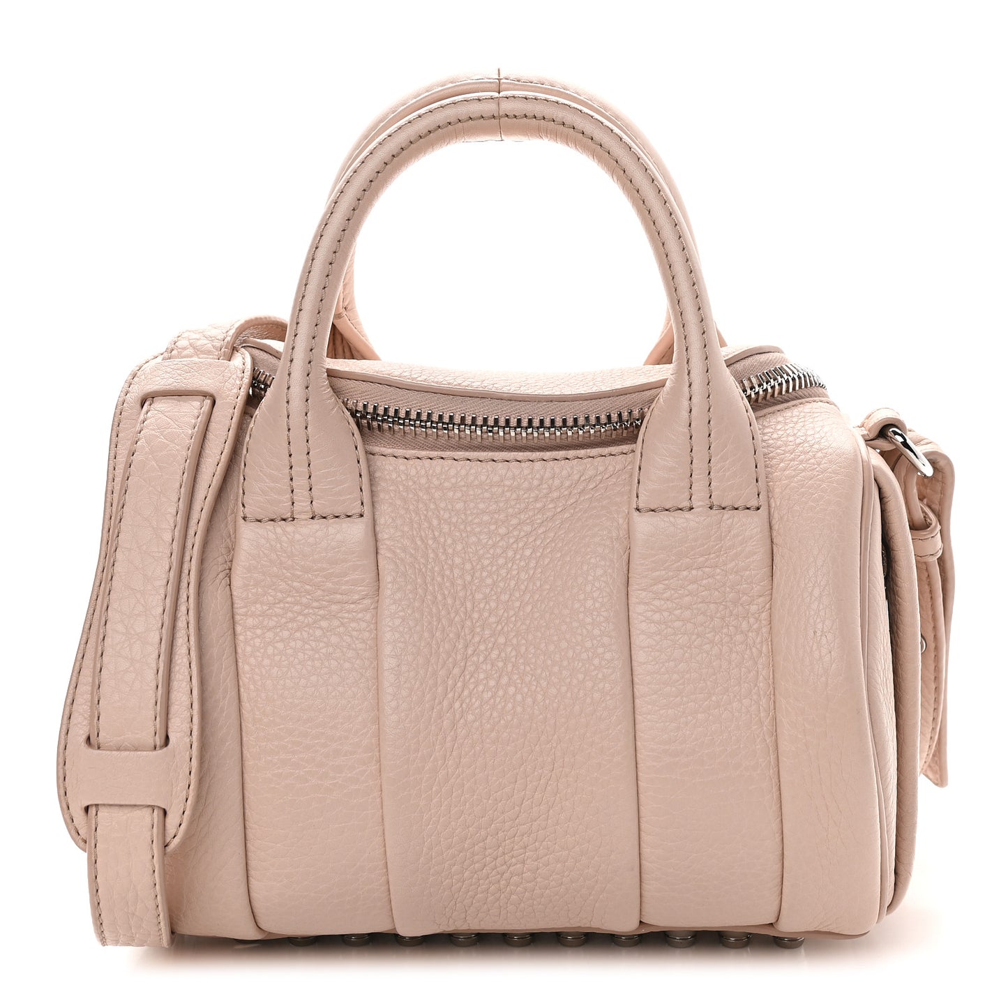 Pebbled Lambskin Mini Rockie Pink Rhodium Hardware