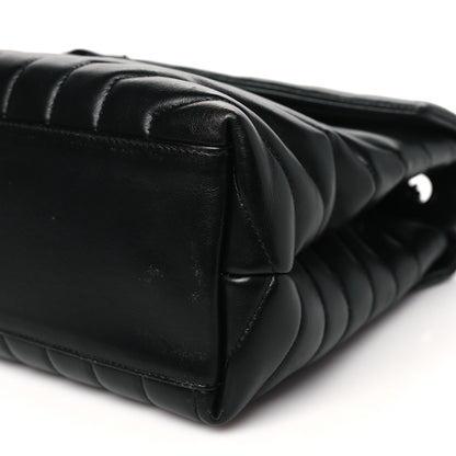 Saint Laurent Calfskin Y Quilted Monogram Monochrome Medium Loulou Chain Satchel Black 10 of 10