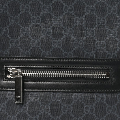 Gucci GG Supreme Monogram Calfskin Web Sling Backpack Black Grey 8 of 10