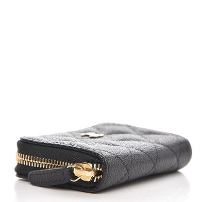 Chanel Caviar Quilted Zip Coin Purse Black 4 of 7