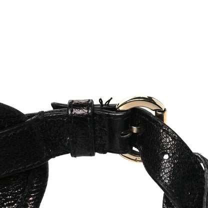 Christian Dior Ceramic Effect Deerskin Cannage Bee Tote Black 11 of 12