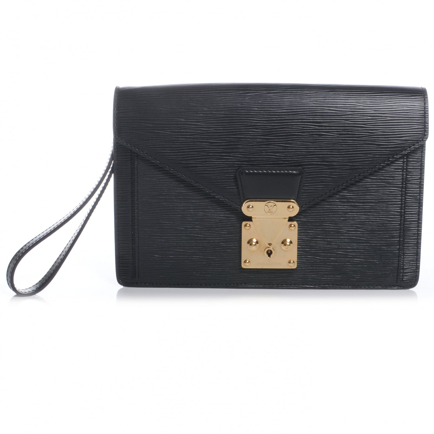 Louis Vuitton Epi Pochette Sellier Dragonne Black 1 of 7