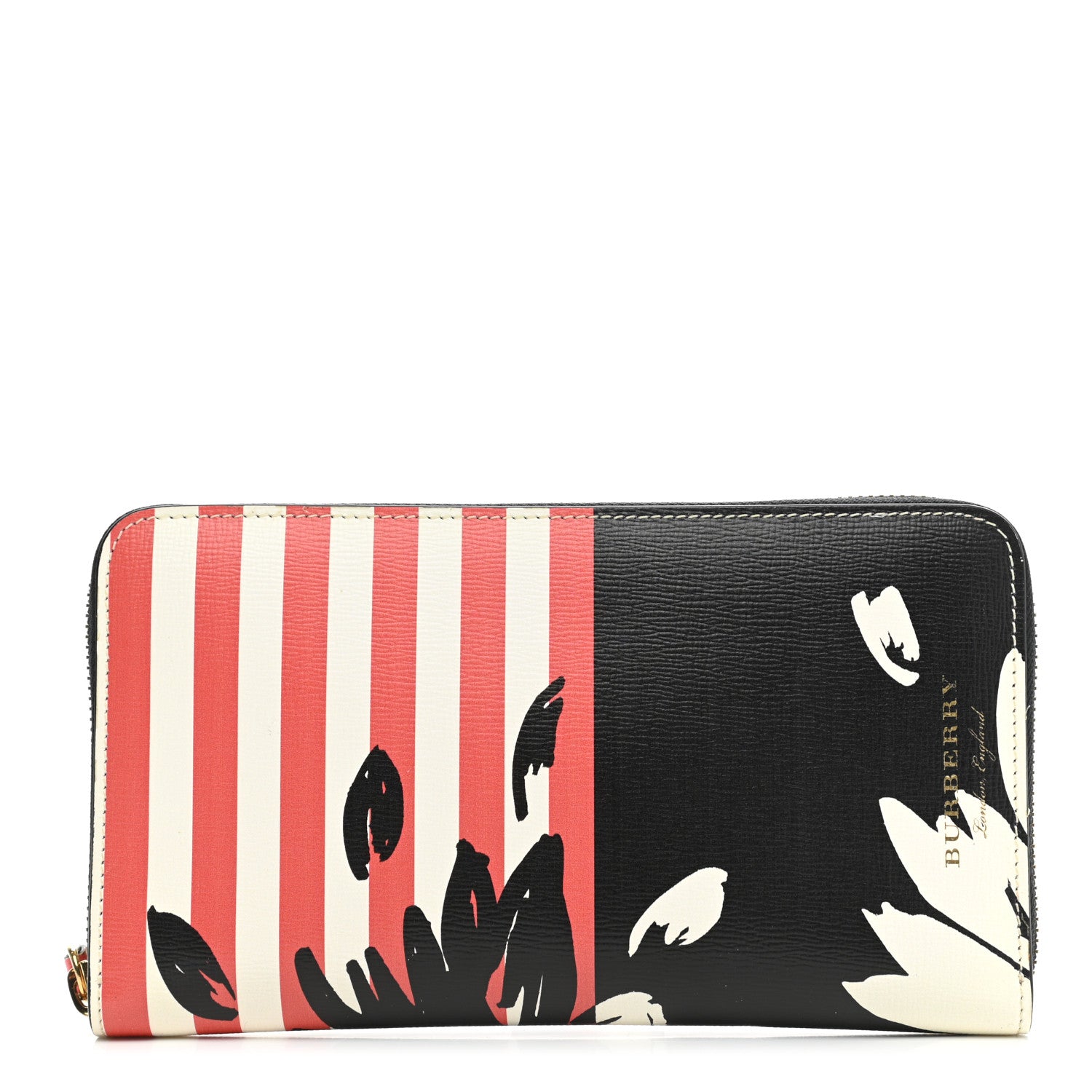 Burberry Calfskin Print Zip Around Wallet Multicolor 1 of 9